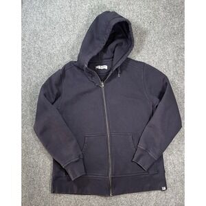 The Game Hoodie Mens Extra Large Navy Blue Full Zip Sweatshirt Made In USA Heavy